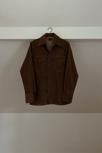1970's BIG YANK CHOCOLATE TWILL WESTERN SHIRT | SIZE S/M