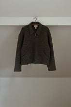 1990's EXPRESS TRICOT PURE MARL WOOL ZIP JACKET | SIZE L