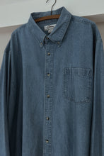 1990's DENIM WORK SHIRT | SIZE 4XL