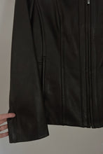 1990's BLACK LAMBSKIN LEATHER JACKET | SIZE M