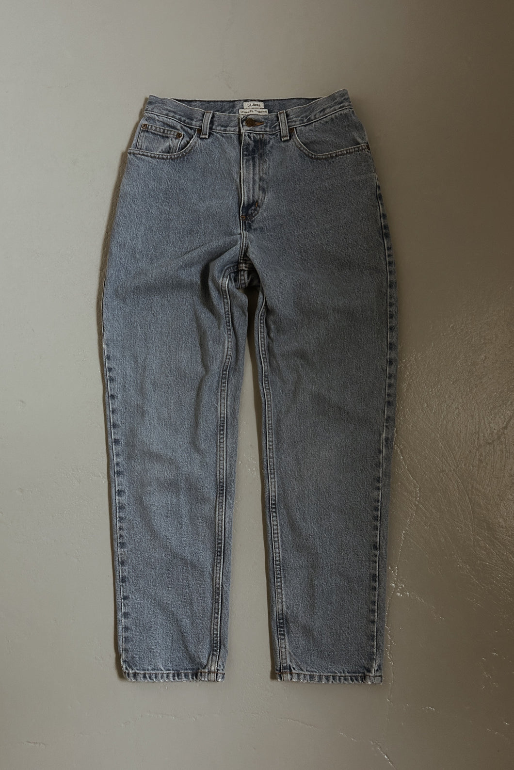 1990's LL BEAN CLASSIC STOVEPIPE DENIM | SIZE 28/29