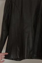 Y2K BLACK PIECED LEATHER JACKET | SIZE M/L