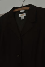 Y2K BLACK IRISH LINEN JACKET | SIZE M/L