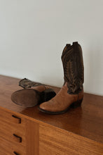 1990's TONY LAMA TWO TONE LEATHER COWBOY BOOTS | SIZE 9.5