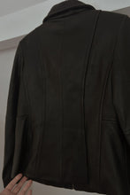 1990's BLACK LAMBSKIN LEATHER JACKET | SIZE M