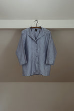 Y2K EILEEN PURE SILK CRINKLE MANDARIN BUTTON BLOUSE | SIZE M/L