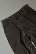 1990's GREY PINCH WAIST TAPER DENIM | SIZE 29