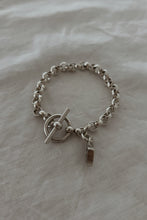 1980's CHUNKY STERLING SILVER LINK CHAIN BRACELET
