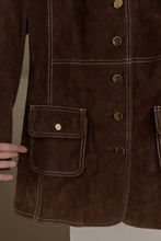 1960's CHOCOLATE SUEDE WESTERN STITCH JACKET