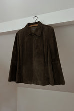 Y2K CLASSIC OLIVE SUEDE JACKET | SIZE M
