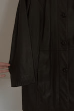 1990's DARK CHOCOLATE LAMBSKIN JACKET | SIZE M