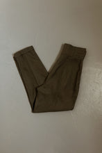 1980's MARC D'ALCY PARIS SUPER HIGH RISE OLIVE TROUSERS | SIZE 29