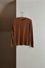 1990's PURE SILK CARAMEL RIB KNIT