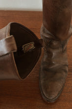 1980's RED WING DISTRESSED LEATHER PECOS COWBOY BOOTS | SIZE 7.5