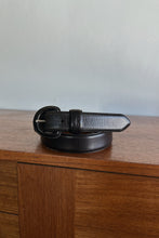 1990's CALVIN KLEIN BLACK LEATHER BELT | SIZE L