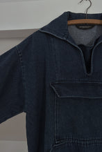 1990's J. PETERMAN THICK DENIM ANORAK | SIZE S/M