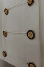 1990's TEXTURED CROPPED OFFICER'S JACKET | SIZE S/M