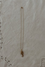 1980's GOLD PLATED SEAHORSE PENDANT ON DELICATE GOLD FILL CHAIN