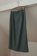 1990's SEA GREEN WOOL PENCIL MIDI | SIZE M