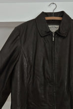 Y2K CLASSIC BUTTERY BLACK LEATHER LONG LINE JACKET | SIZE S/M