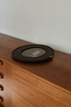 EDWARDIAN BLACK WOOD FLORAL TRIM FRAME