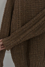 1970's SPECKLED WOOL FISHERMAN KNIT JUMPER | SIZE M