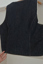 1970's NELSON SHERPA DENIM VEST | SIZE M
