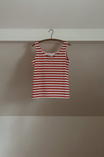 1970's RED CANDY STRIPE TANK | SIZE M