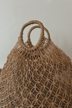 1970's WOVEN JUTE HANDBAG | 18" x 17"