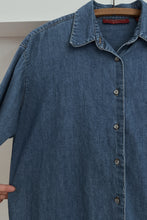 1990's BR FRENCH CUFF DENIM SHIRT | SIZE M