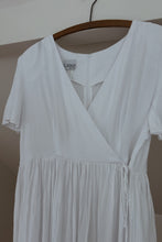 1990's PLEATED GUAZE SUMMER WRAP DRESS | SIZE XL