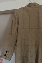 1990's WOVEN PLAID BLAZER | SIZE S