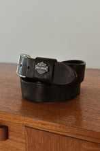 1990's HARLEY DAVIDSON BLACK LEATHER BELT | SIZE M/L