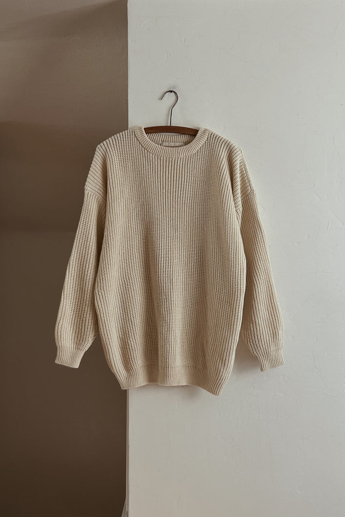 1990's CREAM KNIT JUMPER