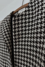 1980's CASSIDY HOUNDSTOOTH KNIT CROP BLAZER | SIZE S