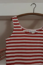 1970's RED CANDY STRIPE TANK | SIZE M