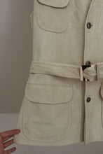 1970's NINO ULTRASUEDE BELTED VEST | SIZE M