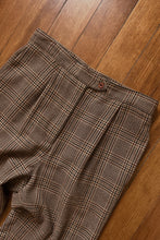 1990's WOVEN PLAID TROUSERS | SIZE 28