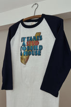 1980's TAKES A STUD TO BUILD A HOUSE BASEBALL TEE | SIZE M