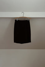 1990's TOULA CHOCOLATE WOOL KNIT SKIRT | SIZE S/M
