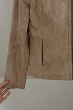 Y2K CAMEL SUEDE JACKET | SIZE S