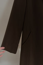 1990's MINIMAL CHOCOLATE TRENCH | SIZE M