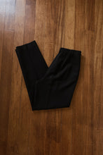 1990's BLACK PURE WOOL TROUSERS | SIZE 27