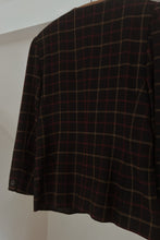 1990's JONES PURE WOOL PLAID DOUBLE BREASTED BLAZER | SIZE M/L