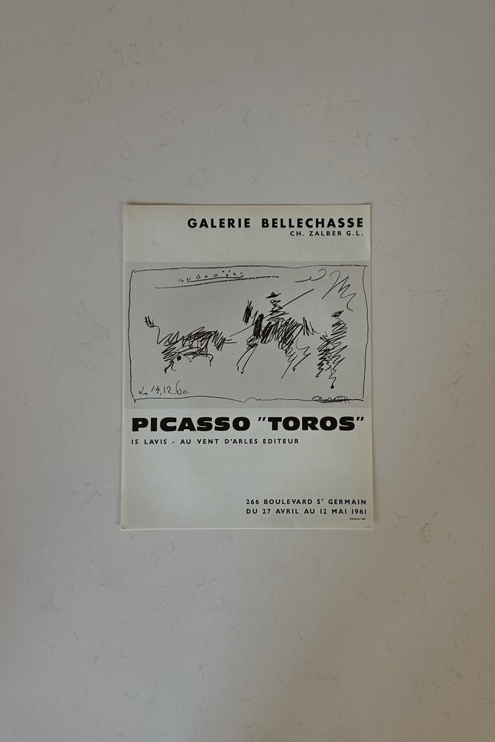 1970's PICASSO LITHOGRAPH: AU VENT D'ARLES EDITEUR 1961