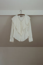 1990's RIO MUSLIN COTTON COLLAR BLOUSE | SIZE S