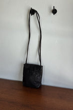 1990's WILSONS BLACK PEBBLED LEATHER BAG