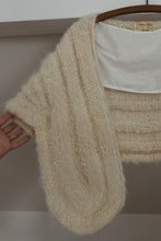 1950's HAND KNIT WOOL STOLE