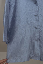 Y2K EILEEN PURE SILK CRINKLE MANDARIN BUTTON BLOUSE | SIZE M/L
