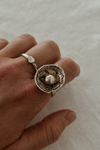 1990's 925 STERLING SILVER MINI HEART BAND | SIZE 8